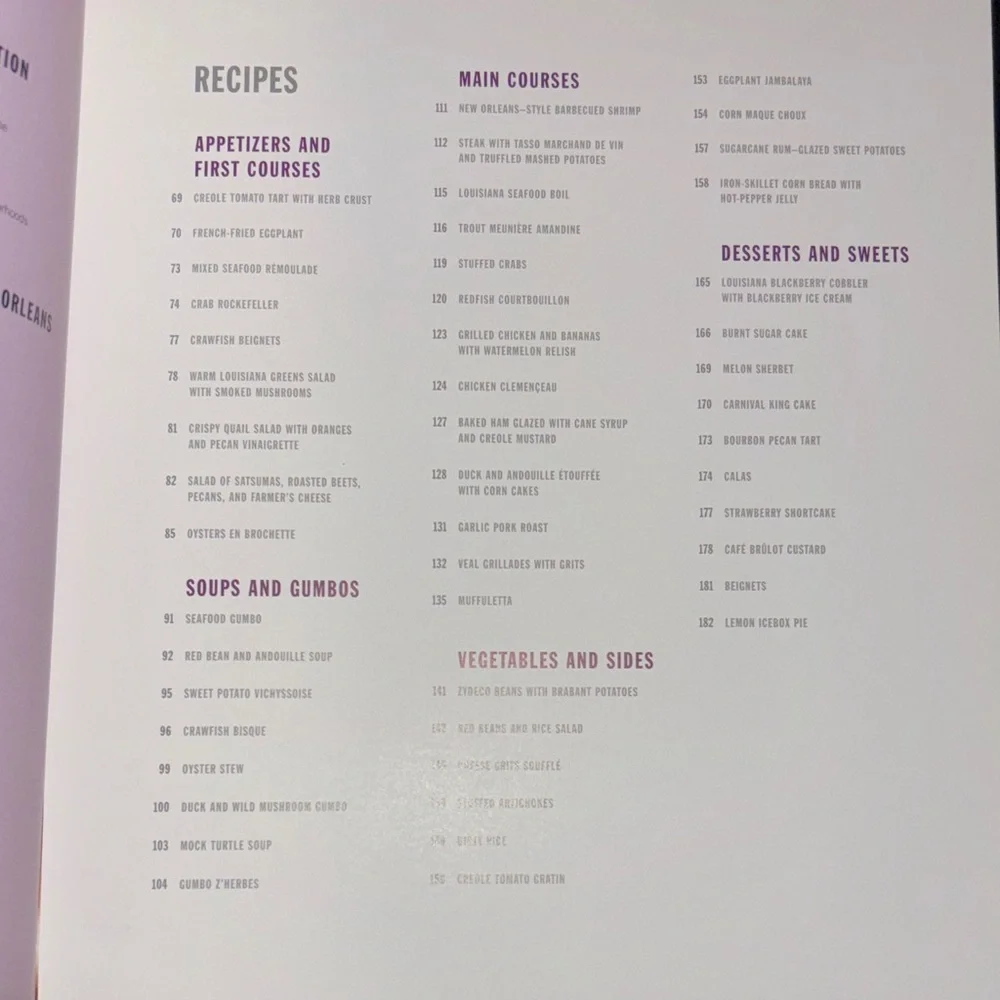 Williams Sonoma New Orleans Cookbook recipes over 175 pages